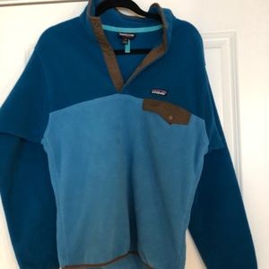 Patagonia fleece, men’s size small blue and brown